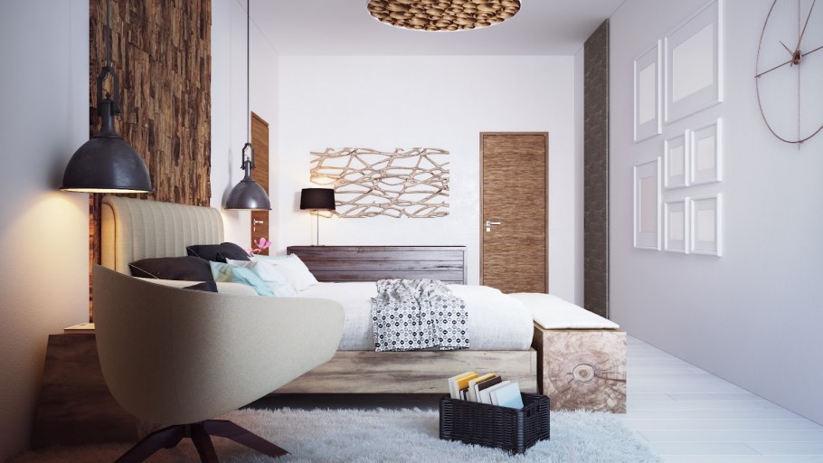Скандинавский Минимализм спальня