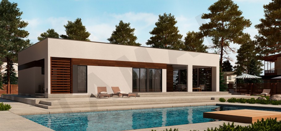 Скандинавский двухэтажный дом