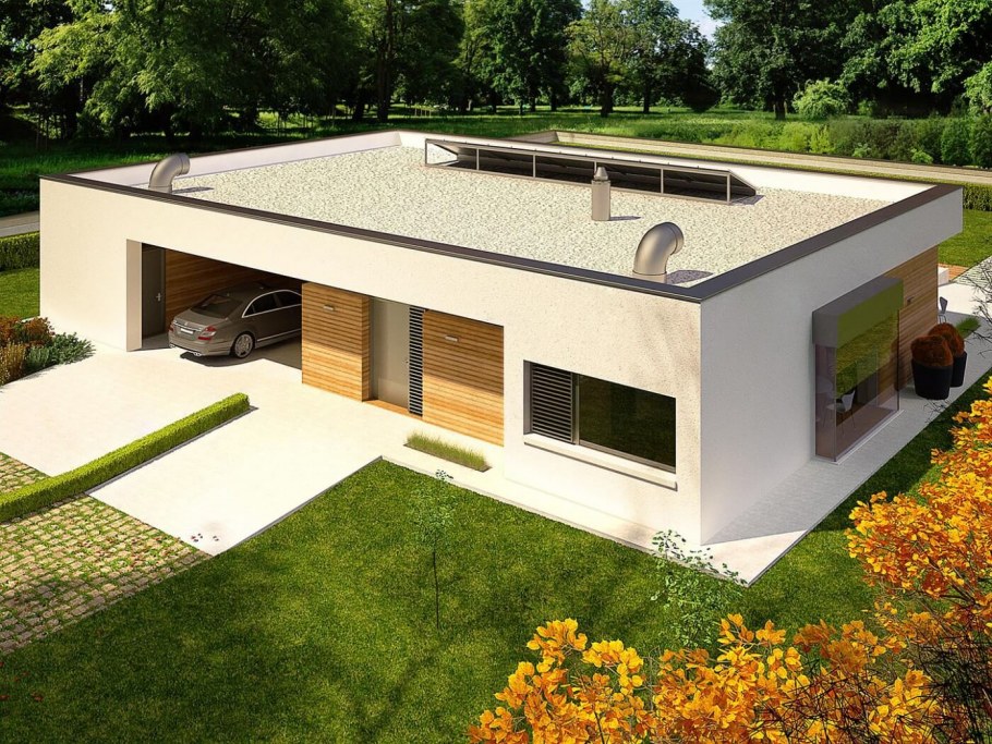 Проект с плоской крышей z500