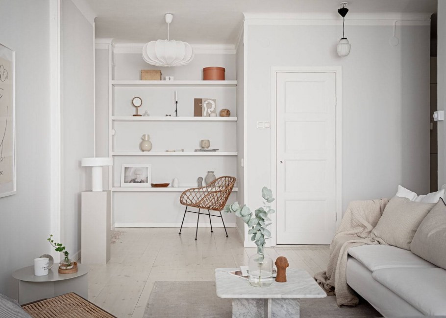 Декор маленькой квартиры в светлых тонах