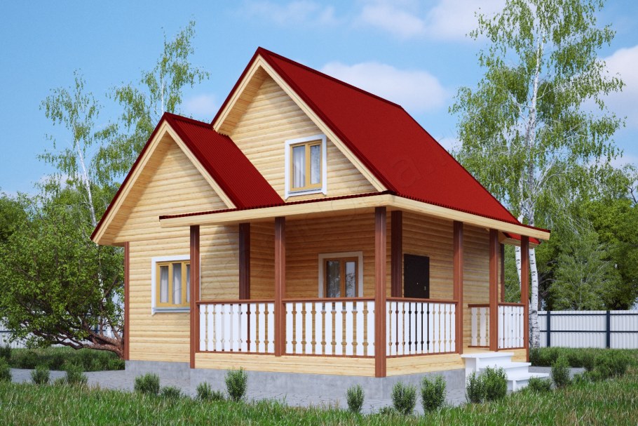 Пристройка веранды к дачному дому