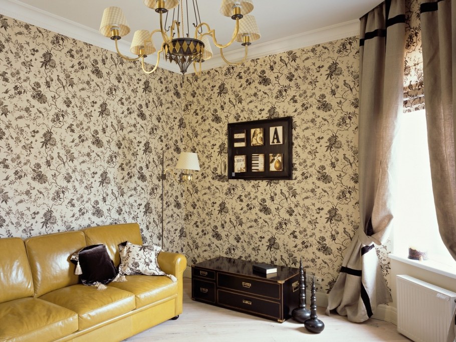 Обои на стену в комнату