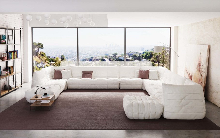 Угловой диван в интерьере