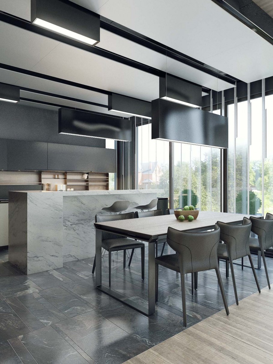 Кухня в стиле Хай тек