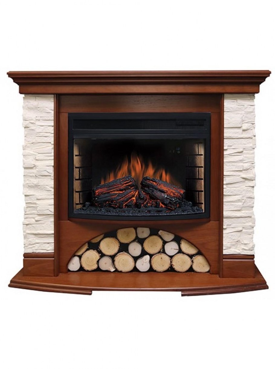 Электрический камин Гленрич Бостон к грот однотонный 33 арте