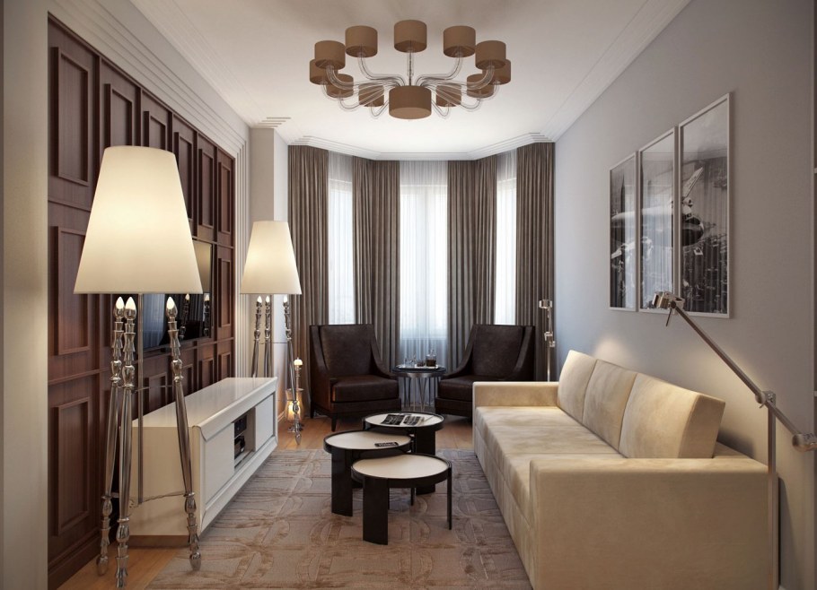 Интерьеры маленьких гостиных