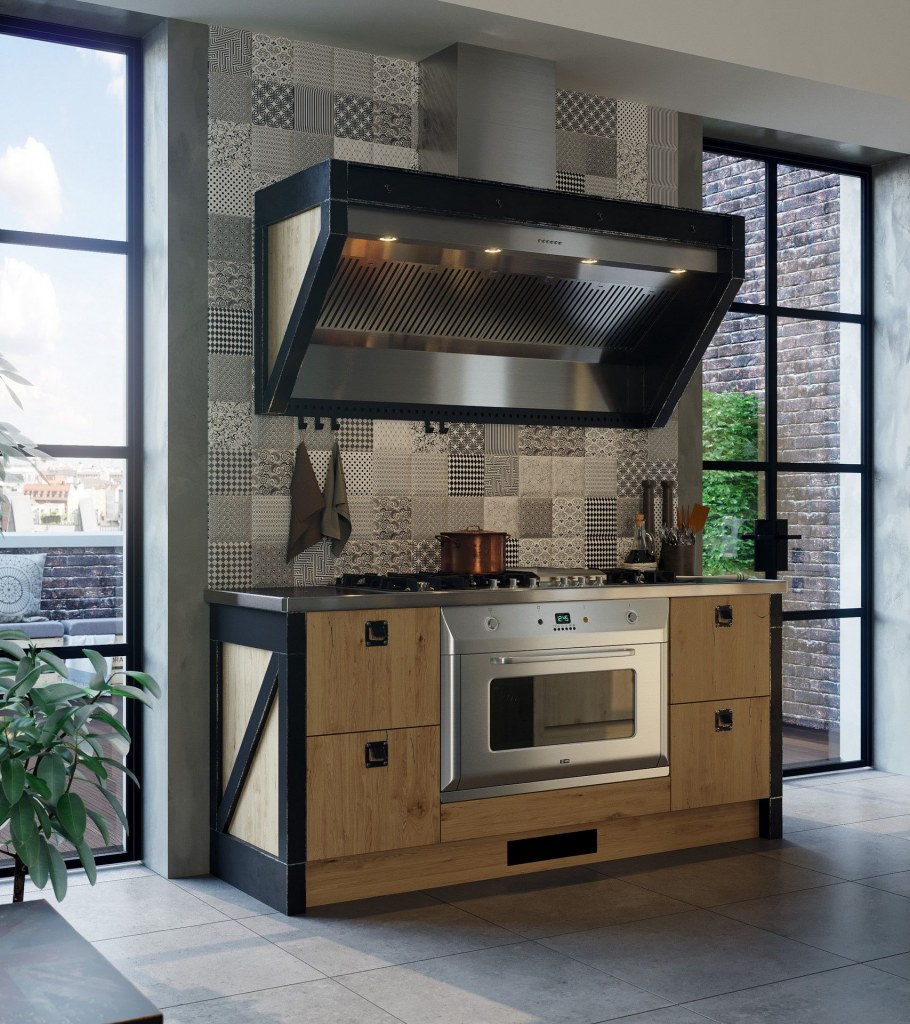 Кухни лофт бетон темный /светлый ДСВ