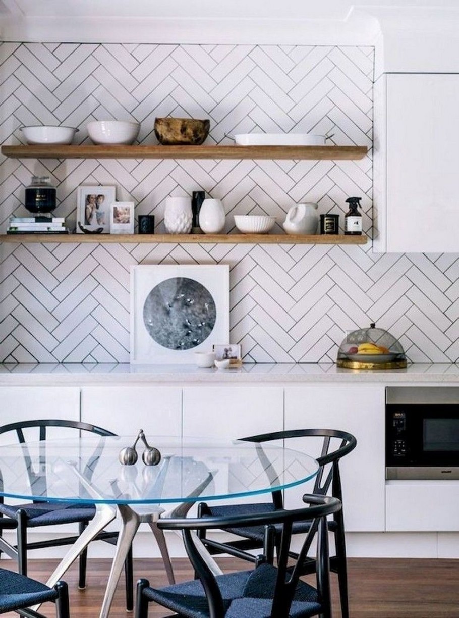 Кухонный фартук в скандинавском стиле