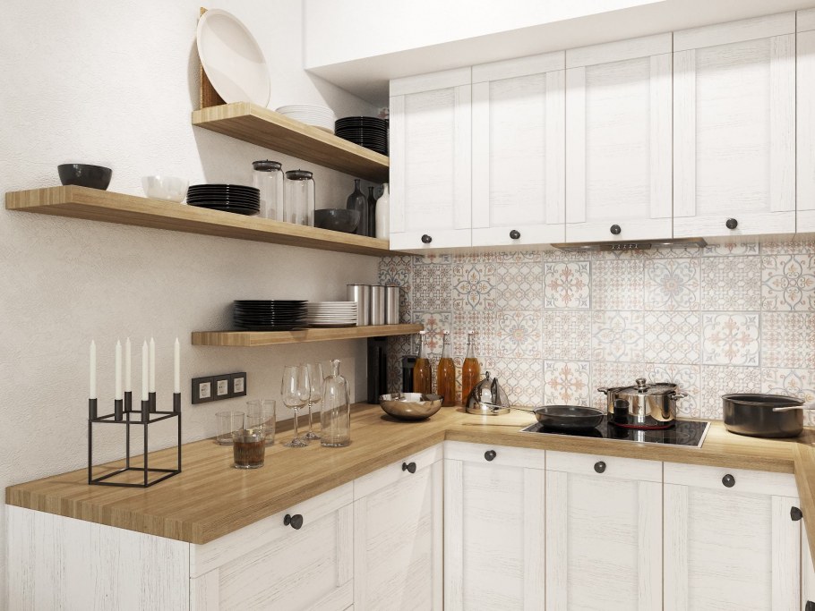 Фартук для кухни в стиле Сканди