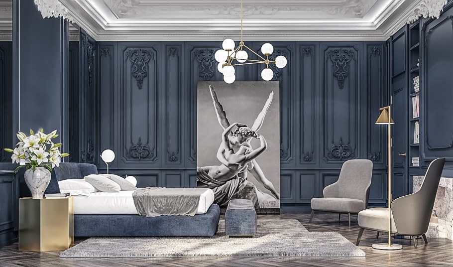 Арт деко стены молдинги