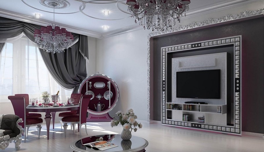 Гостиная Нео ар деко