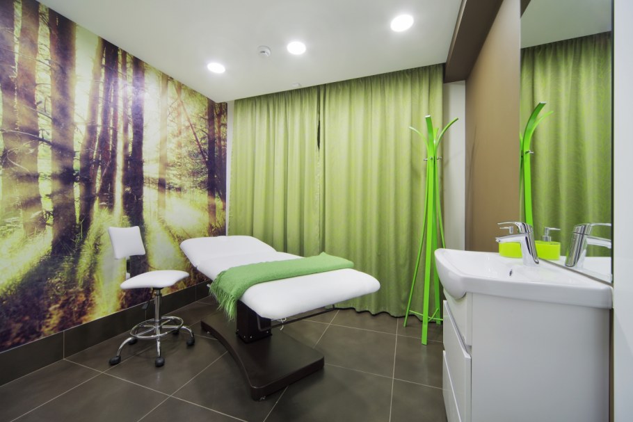 Кабинет косметолога зеленый цвет