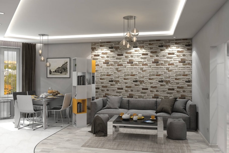 Интерьеры квартиры 46кв