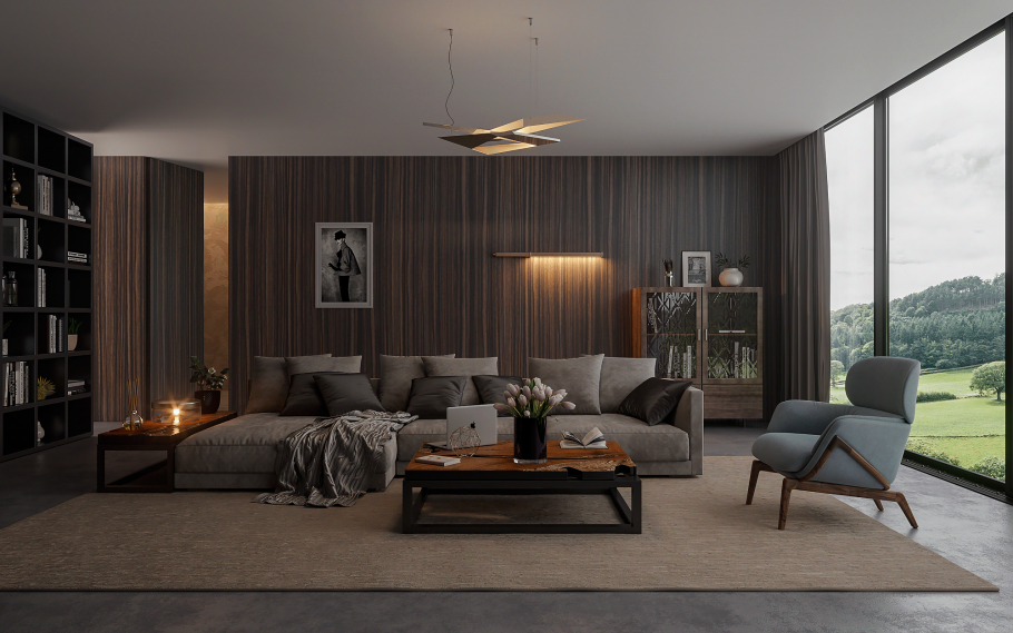 Рендер интерьера в 3ds Max