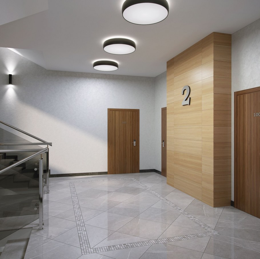 Интерьеры подъездов в многоквартирных домах