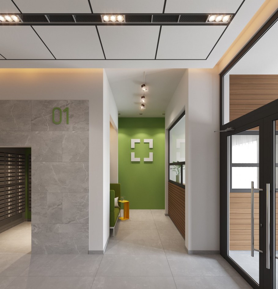 Холл в ЖК сердце столицы