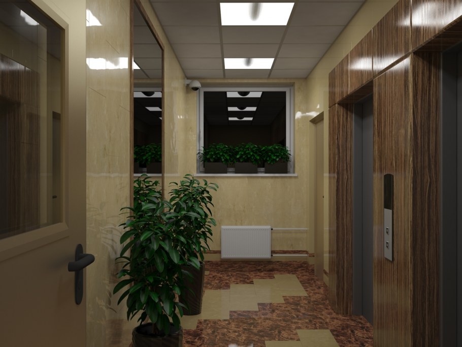 Интерьер подъезда жилого дома