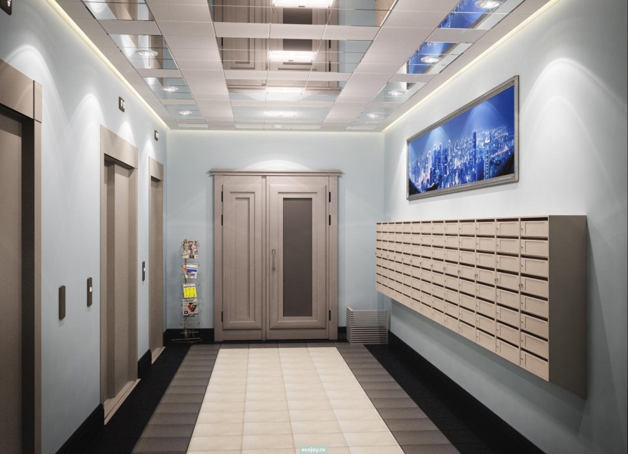 Отделка лифтового холла