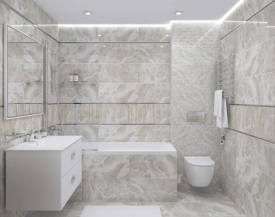 Плитка laparet Crystal белая 30 60