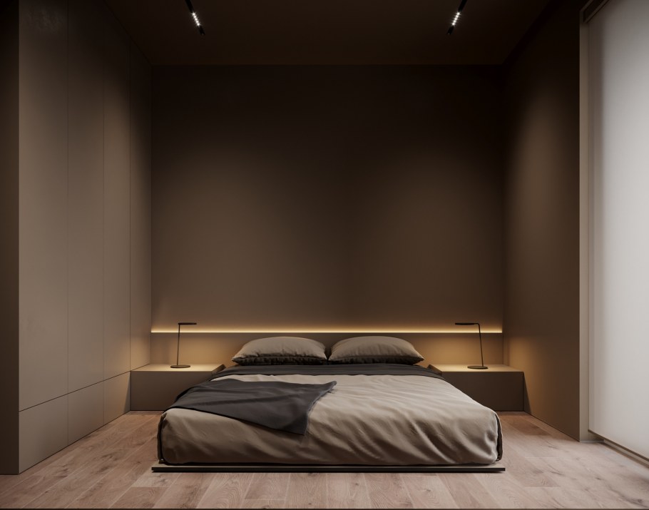 Спальня в минималистическом стиле