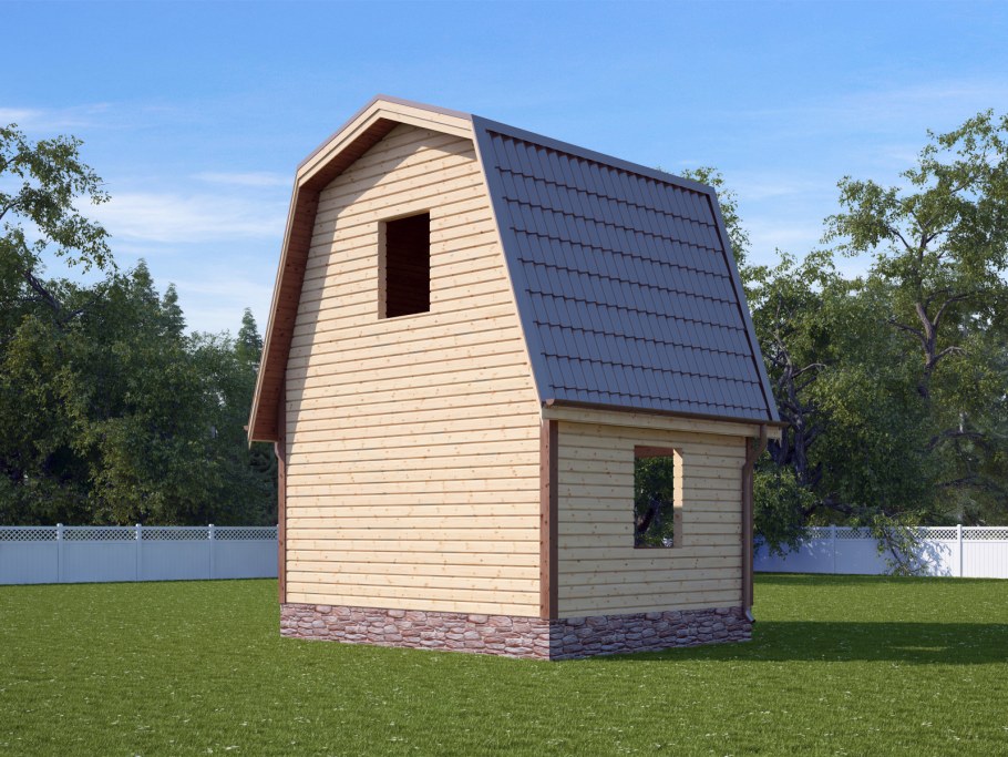 Дачный дом 5х5 Ярославич мансарда