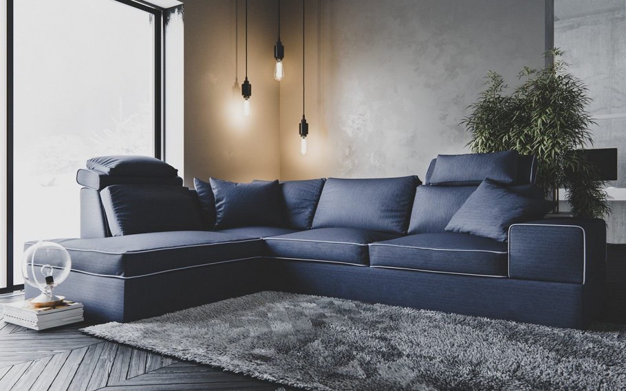 Прямой диван лофт от Selecta