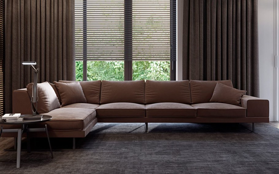 Диван 3м Bryan черный