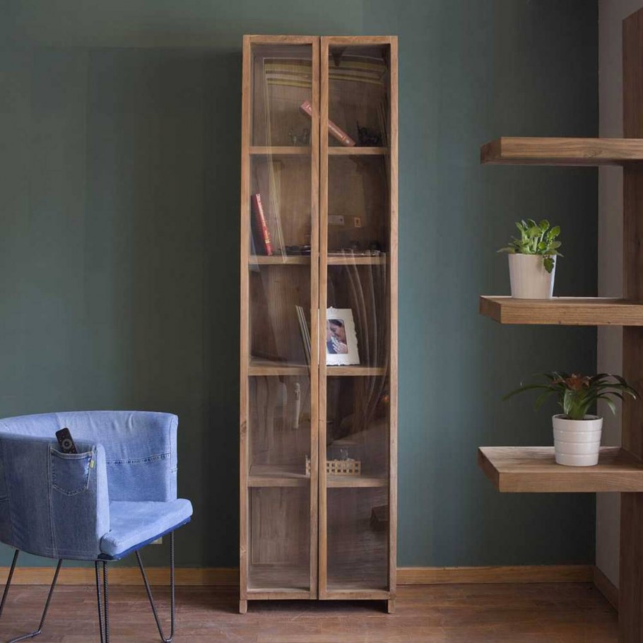 Книжный шкаф шпонированный Скандинавия