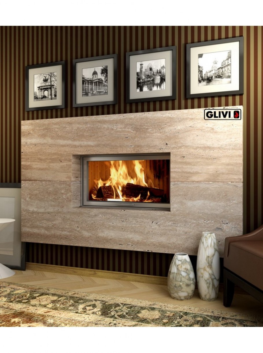 Камин в стене