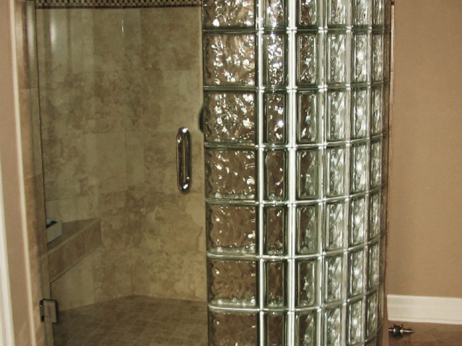 Душевая кабина стеклоблоки лофт