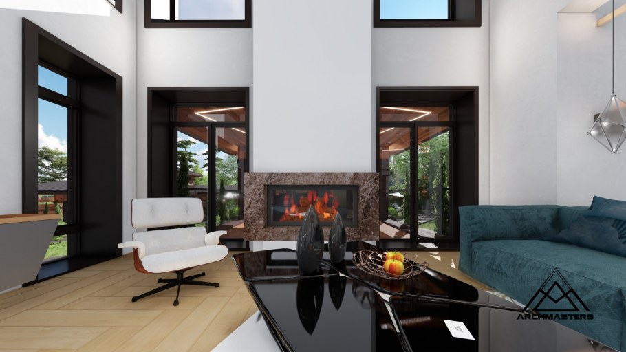 Интерьер кухни в стиле Райта