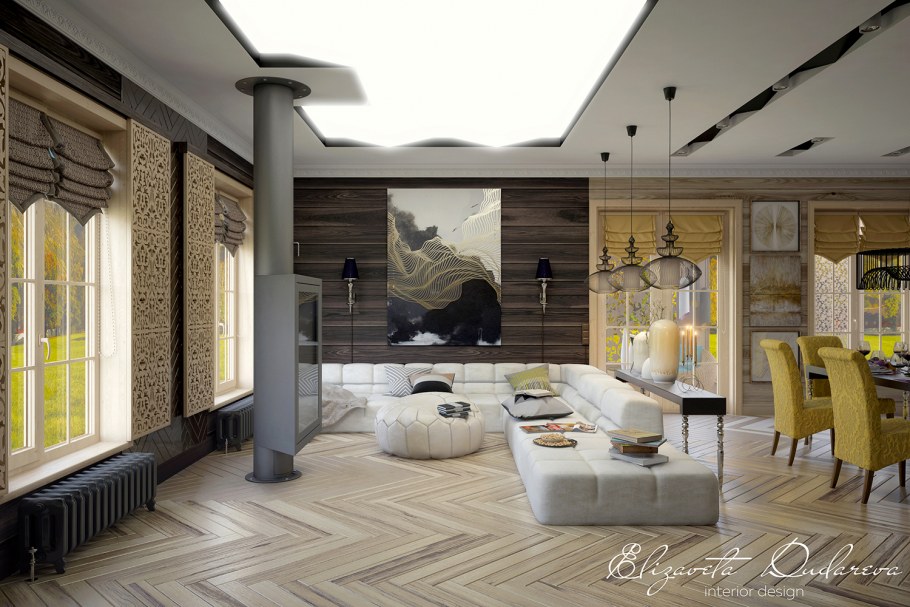 Элементы экстерьера в интерьере