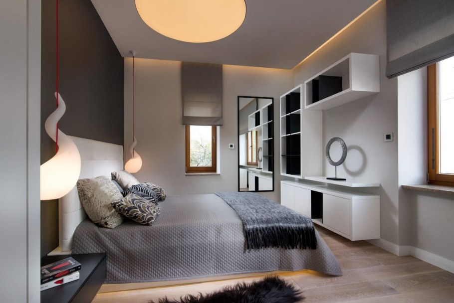 Интерьер комнаты 18 кв.м спальня