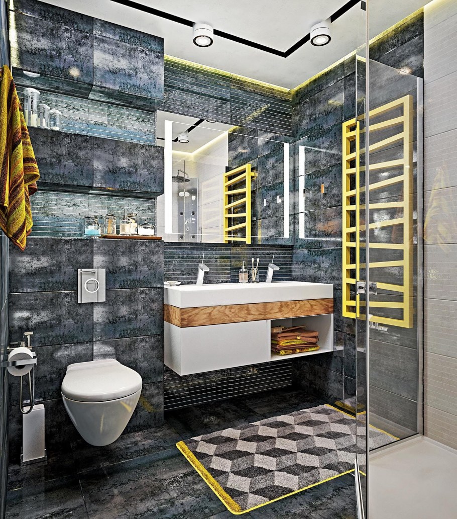 Ванна в стиле лофт