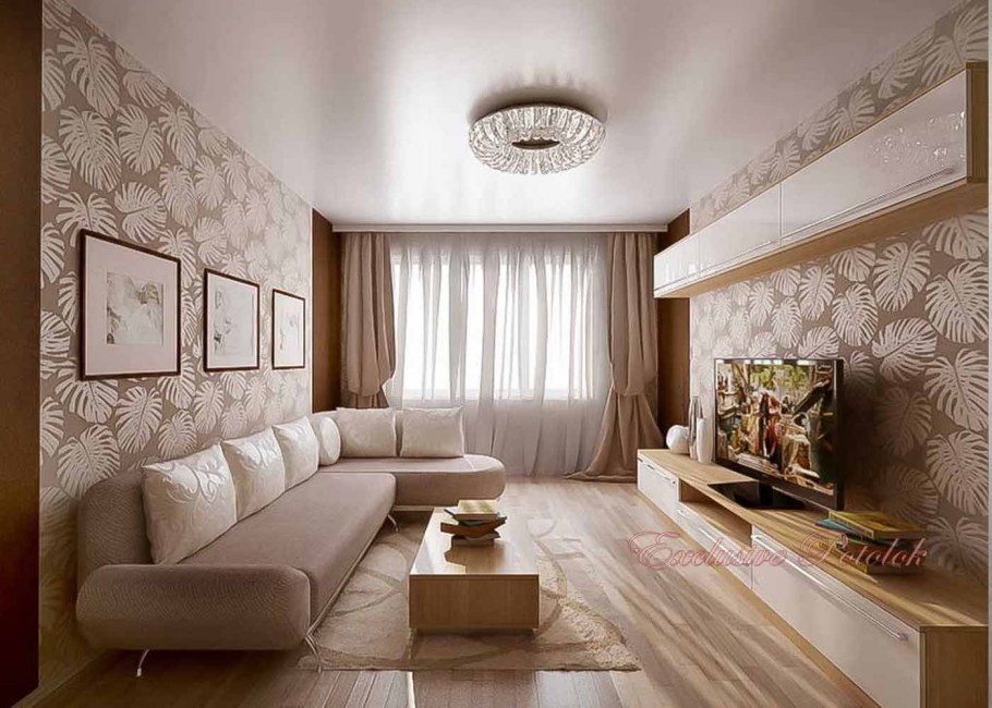 Двухуровневые натяжные потолки в зал