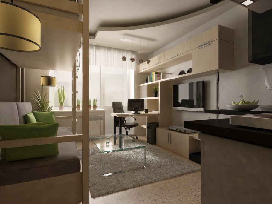 Интерьер комнаты студии