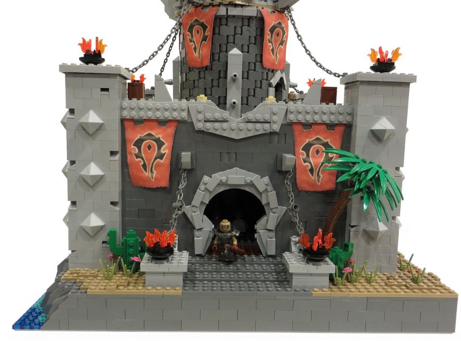 Рыцарь и Рыцарский замок панорама декупаж