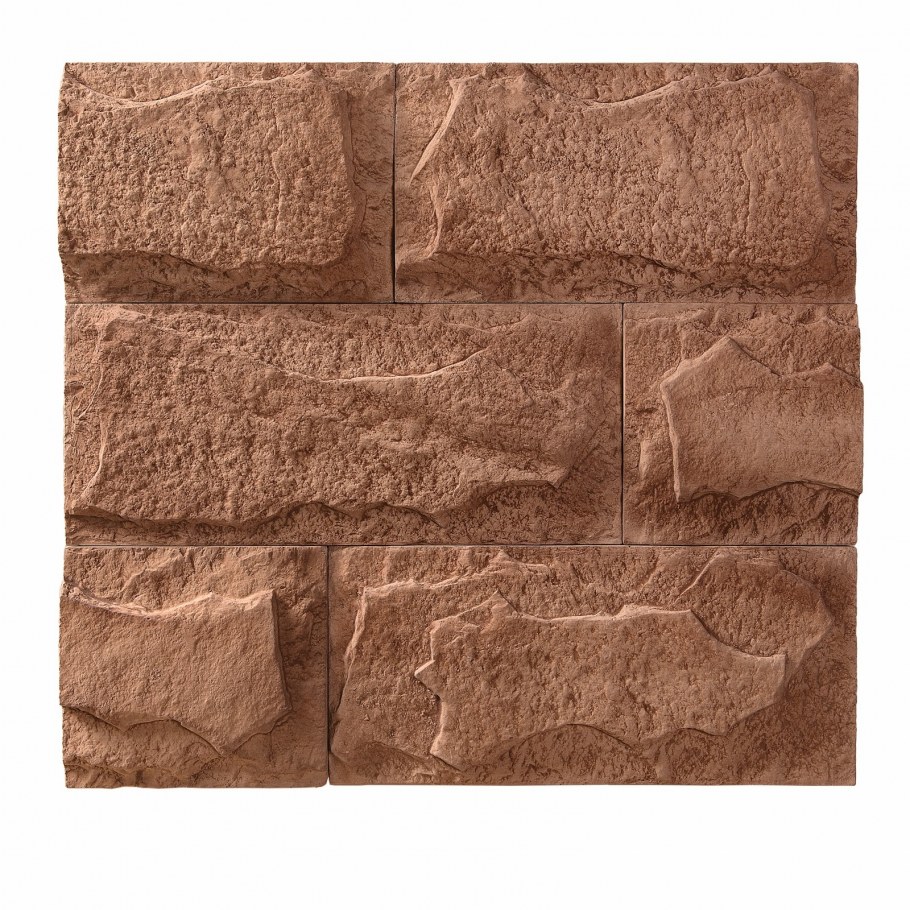 Фасадная плитка цокольная декоративный камень 39.5*19.5 Руст