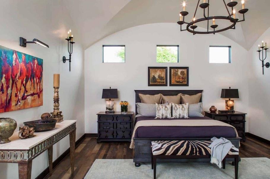 Голубая гостиная в средиземноморском стиле