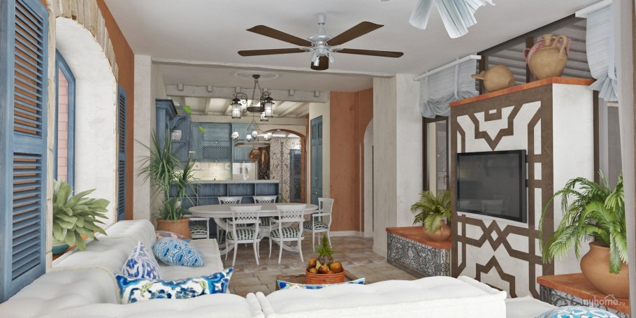 Окна в средиземноморском стиле