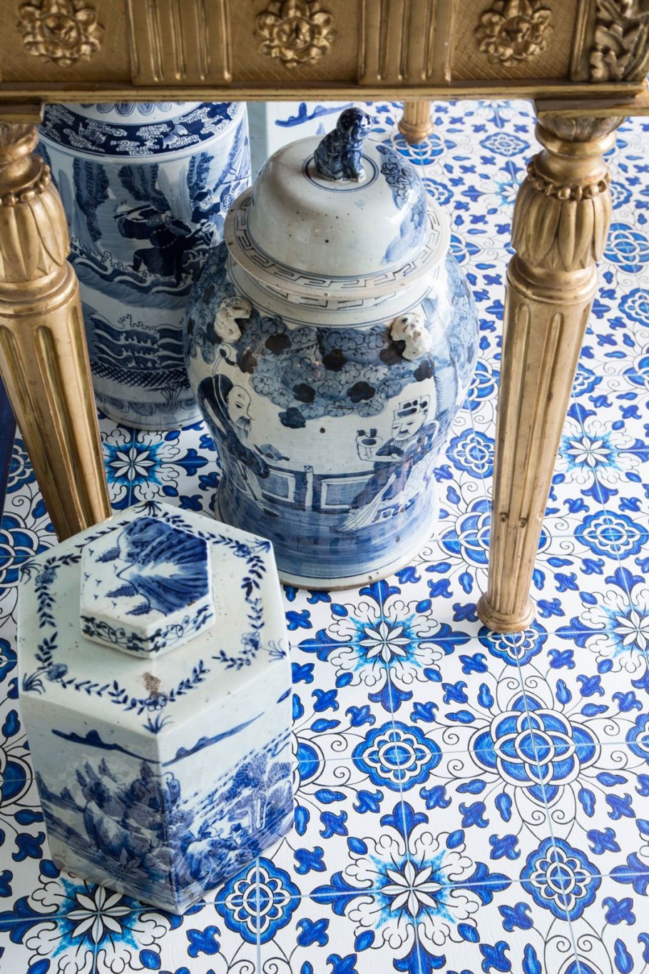 Шкатулка Гжель большая