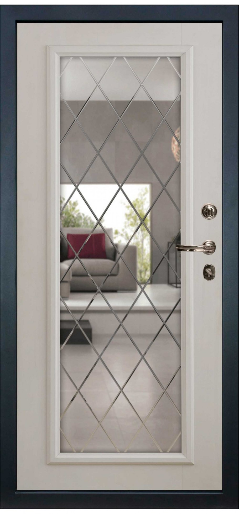 Рамочный фасад со стеклом Титан