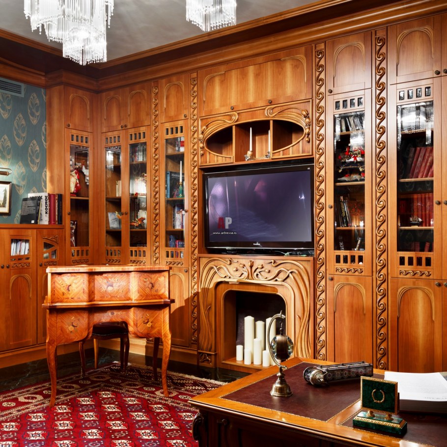 Кабинет в стиле ар нуво