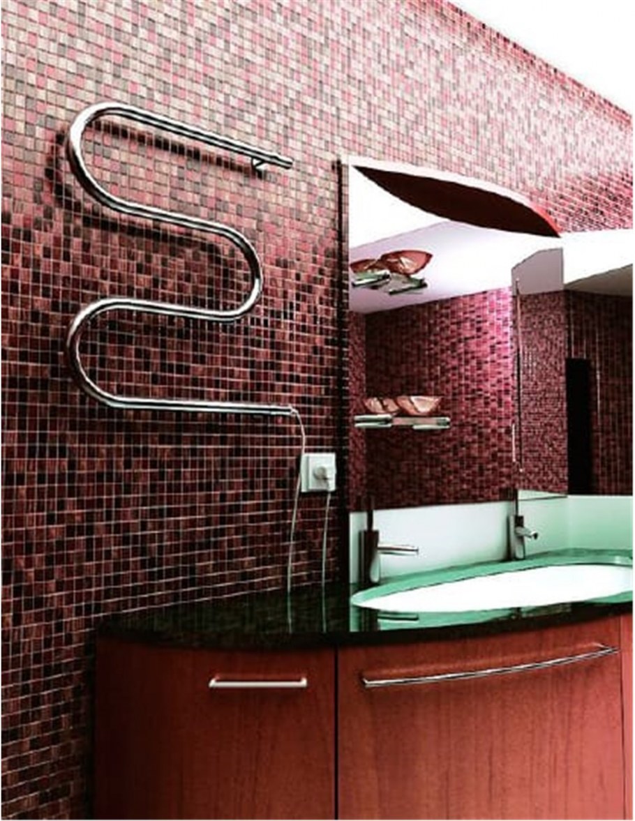 Электрический полотенцесушитель Tera м-образный 500x500 э