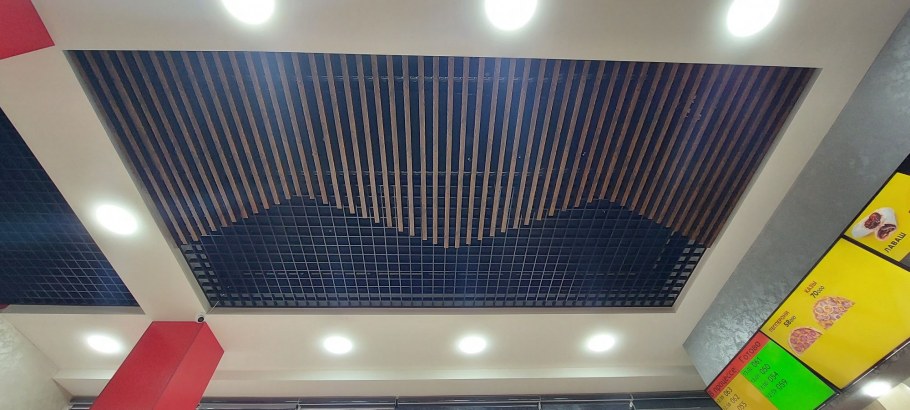 Потолок Грильято 3д Макс