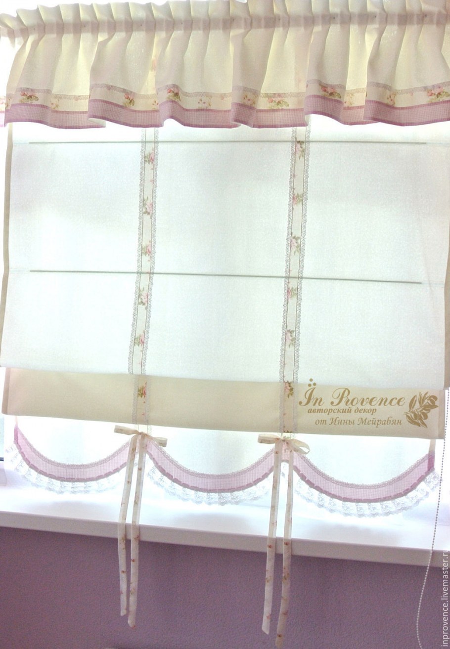 Римская штора шебби Шик