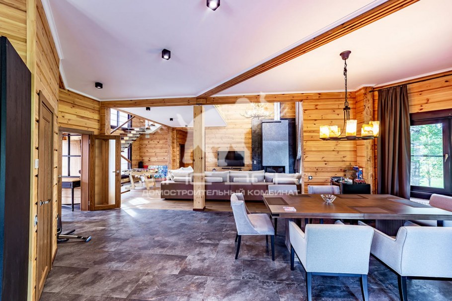 Интерьер в деревянном доме