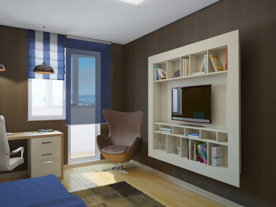 Небольшие комнаты для подростков