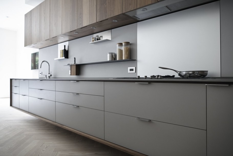 Верхние шкафы для кухни без ручек