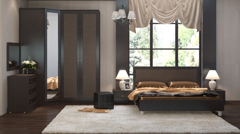 Гардероб ПАКС мореный ясень